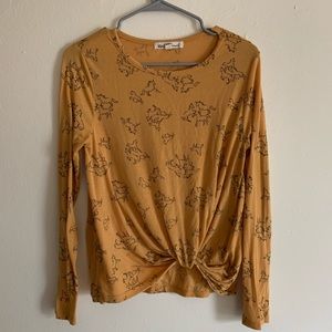 Marigold Horse Print Tie Shirt!